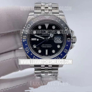 Rolex GMT Master II Batman 116710BLNR de Acero Inoxidable Mejor Edición Dial Negro con Bisel de Cerámica Negra/Azul