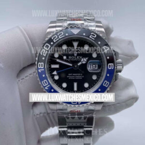 Rolex GMT Master II Batman 116710BLNR de Acero Inoxidable Mejor Edición Dial Negro con Bisel de Cerámica Azul/Negra