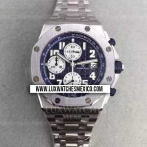 Royal Oak Offshore Chronograph de Acero Inoxidable Mejor Edición Dial Azul con Pulsera de Acero Inoxidable