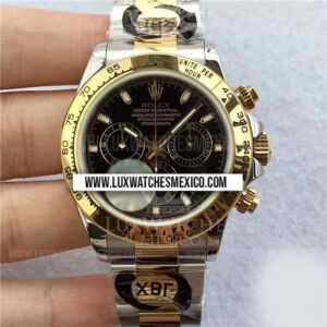 Rolex Daytona 116523 de Acero Inoxidable con Laminas de Oro Amarillo de 18k Mejor Edición Dial Negro
