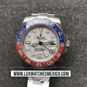 Rolex GMT Master II 126719BLRO de Acero Inoxidable Mejor Edición Dial Plateado con Bisel de Cerámica Rojo/Azul