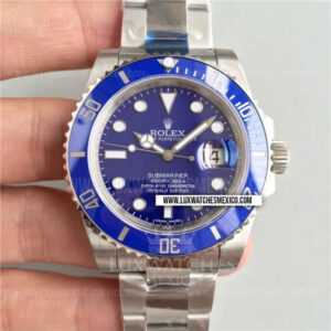 Rolex Submariner 116619LB de Acero Inoxidable Mejor Edición Bisel de Cerámica Azul con Dial Azul