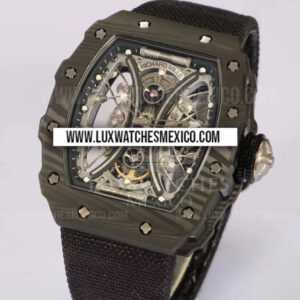 Richard Mille RM 53-01 Tourbillon Pablo Mac Donough Mejor Edición con Correa de Nylon Negro