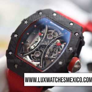 Richard Mille RM 53-01 Tourbillon Pablo Mac Donough Mejor Edición con Correa de Caucho Rojo