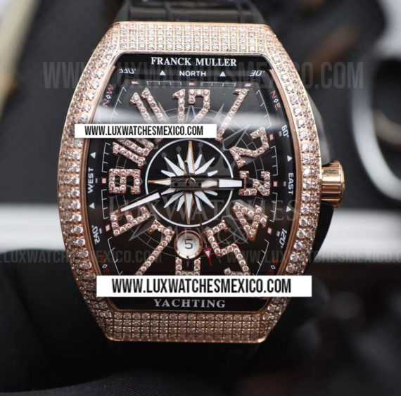 Alta calidad CRAZY HOURS 8880 CH Dial negro Reloj automático para hombre  Correa de cuero de oro rosa Alta calidad Nuevo deporte Relojes baratos