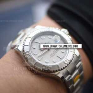 Yacht-Master 40mm 116622 Mejor Edición Dial Plateado con Pulsera de Acero Inoxidable