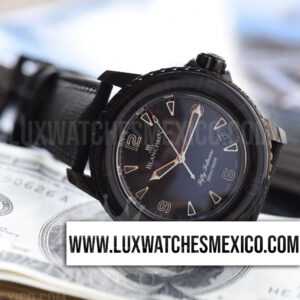 Blancpain Fifty Fathoms PVD Dark Knight Mejor Edición Dial Negro con Correa de Nylon Negro