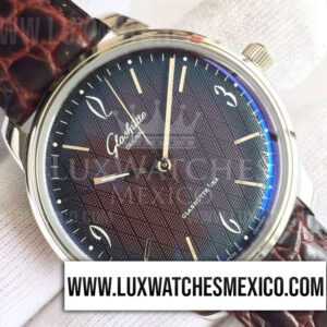 Glashutte Original Senator Sixties de Acero Inoxidable Mejor Edición Dial Marrón con Correa de Cuero Marrón