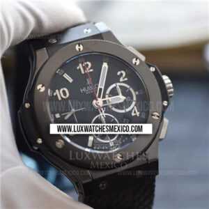 Hublot Big Bang Black Magic Cerámica Negra Dial Negro con Correa de Caucho Negro