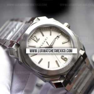 Bvlgari Octo 41 mm Automático de Acero Inoxidable Mejor Edición Dial Blanco