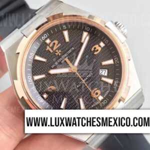 Vacheron Constantin Overseas Automático de Acero Inoxidable Mejor Edición Bisel con Laminas de Oro Rosa de 18k