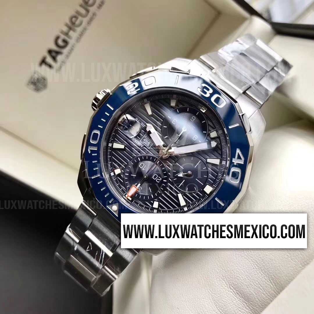 TAG Heuer Aquaracer 300M Calibre 16 Chronograph CAY211B.BA0927 de Acero Inoxidable Mejor Edici n Dial Azul