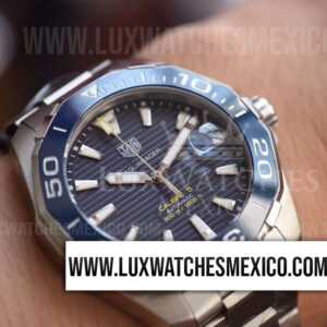 TAG Heuer Aquaracer 300M Calibre 5 WAY201B.BA0927 de Acero Inoxidable Mejor Edición Dial Azul Texturizado