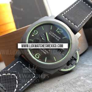 Panerai Luminor Marina PAM1662 de Titanio Pulido Mejor Edición Dial Negro con Correa de Kevlar Negro