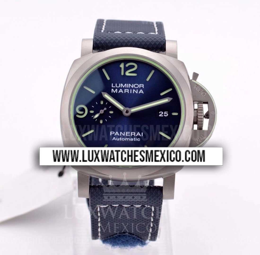 Panerai Luminor Marina PAM01117 de Titanio Mejor Edici n Dial Azul