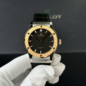 Hublot Classic Fusion 42 mm caratula negra doble tono mejor edicion Super Clon