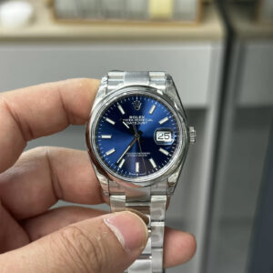 Rolex DateJust 36mm 126200 de Acero Inoxidable Mejor Edición Dial Azul con Pulsera de Acero Oyster